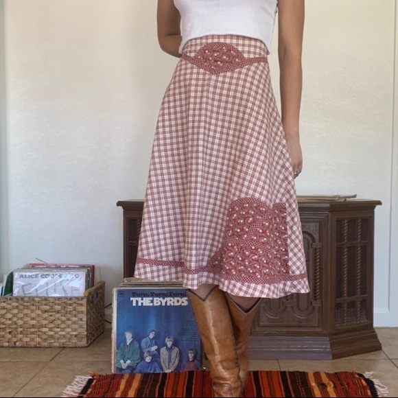 SOLD • vintage 70s gunne sax prairie skirt - Picture 2 of 4